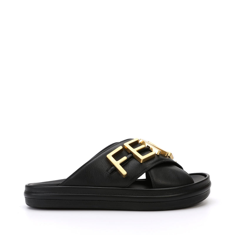 Fendi Gold Edition Leather Flat Sandals, Size 38.5 For Sale at 1stDibs |  fendi gold sandals, fendi gold shoes, gold fendi sandals